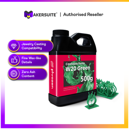 Phrozen Castable Resin, W20 Green 500g